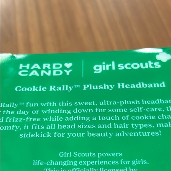 Hard Candy Girl Scouts Cookie Rally Plushy Headband. Ltd Edition. Thin Mint. NIB - Picture 6 of 10